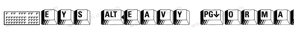 Keys Heavy Normal字体转换